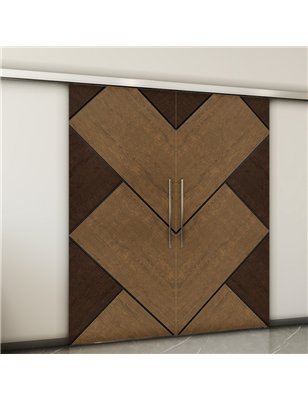 Holzschiebetür Slim-Line - Holz-Mix  Model 3026-2