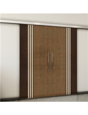 Holzschiebetür Slim-Line - Holz-Mix  Model 3028-2