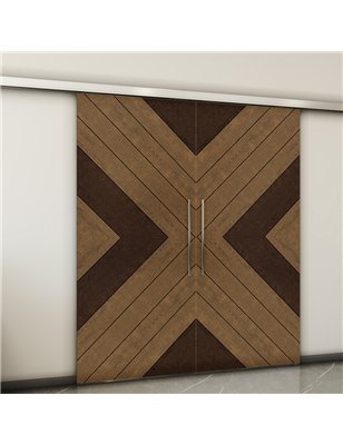 Holzschiebetür Slim-Line - Holz-Mix  Model 3038-2