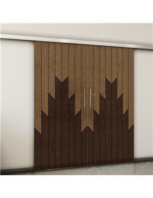 Holzschiebetür Slim-Line - Holz-Mix  Model 3039-2