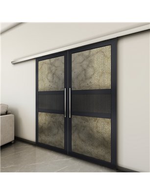 Holzschiebetür Slim-Line - Holz-Mix  Model 3042-3