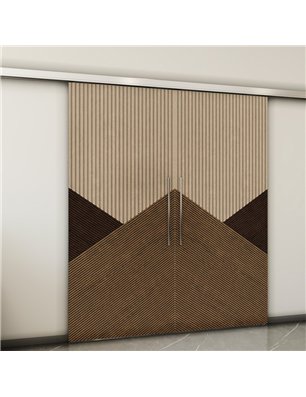 Holzschiebetür Slim-Line - Holz-Mix  Model 3044-2