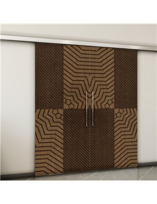 Holzschiebetür Slim-Line - Holz-Mix  Model 3050-2