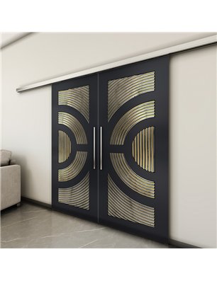 Holzschiebetür Slim-Line - Holz-Mix  Model 3051-3