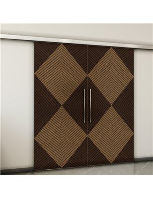 Holzschiebetür Slim-Line - Holz-Mix  Model 3054-2