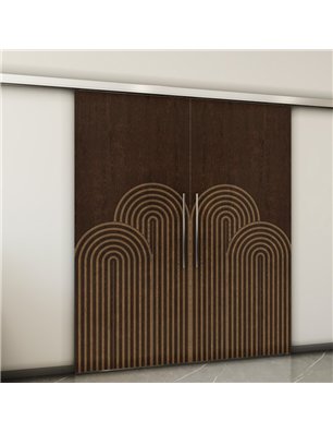 Holzschiebetür Slim-Line - Holz-Mix  Model 3057-2