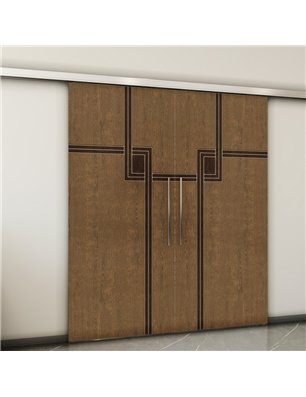 Holzschiebetür Slim-Line - Holz-Mix  Model 3059-2