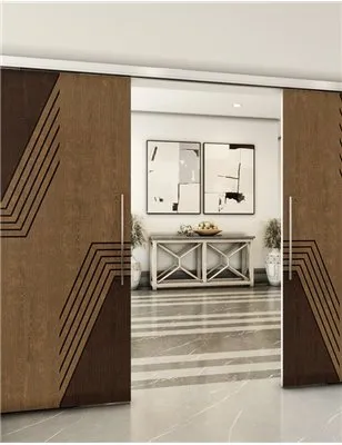 Holzschiebetür Slim-Line - Holz-Mix Model 3060