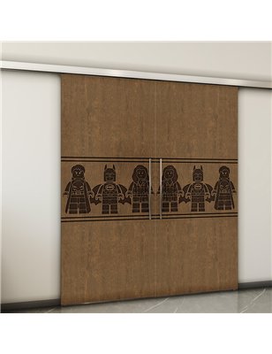 Holzschiebetür Slim-Line - Holz-Mix  Model 3063-2