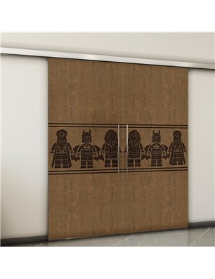 Holzschiebetür Slim-Line - Holz-Mix  Model 3063-2