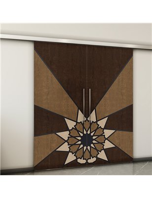 Holzschiebetür Slim-Line - Holz-Mix  Model 3068-2