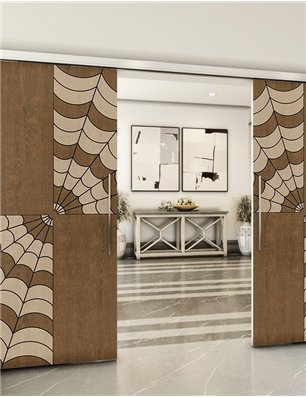 Holzschiebetür Slim-Line - Holz-Mix  Model 3076