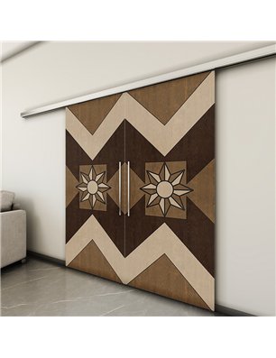 Holzschiebetür Slim-Line - Holz-Mix  Model 3082-3