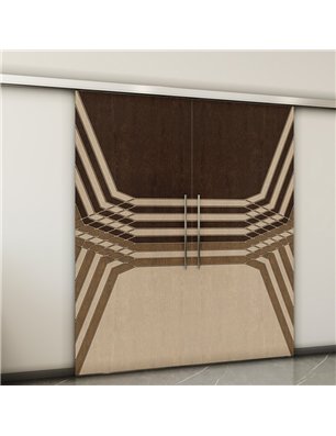 Holzschiebetür Slim-Line - Holz-Mix  Model 3085-2