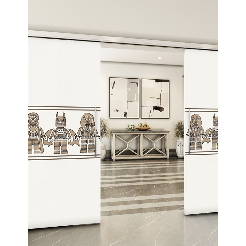 Holzschiebetür Slim-Line - Eiche und Weiss Model 3063 Holzschiebetür Slim-Line - Eiche und Weiss Model 3063