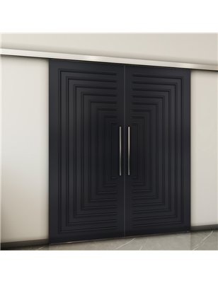 Holzschiebetür Slim-Line - Schwarz  Model 3001-2