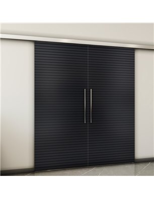 Holzschiebetür Slim-Line - Schwarz  Model 3014-2