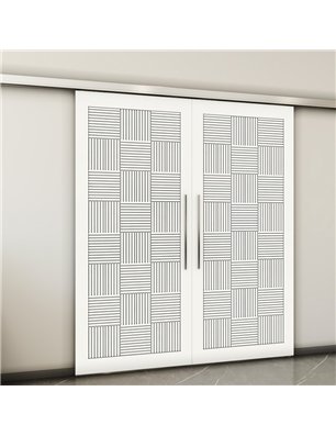 Holzschiebetür Slim-Line - Weiss  Model 3015-2