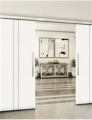 Holzschiebetür Slim-Line - Weiss Model 3030