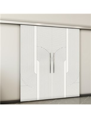 Holzschiebetür Slim-Line - Weiss  Model 3040-2