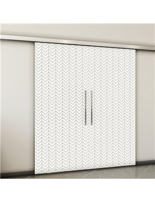 Holzschiebetür Slim-Line - Weiss  Model 3043-2