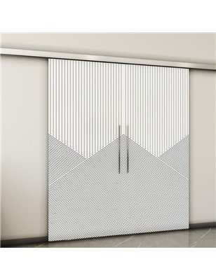 Holzschiebetür Slim-Line - Weiss  Model 3044-2