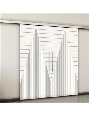 Holzschiebetür Slim-Line - Weiss  Model 3052-2