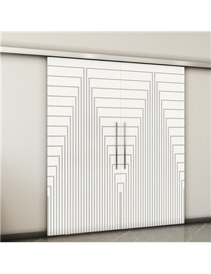Holzschiebetür Slim-Line - Weiss  Model 3052-2
