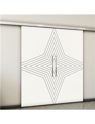 Holzschiebetür Slim-Line - Weiss  Model 3083-2