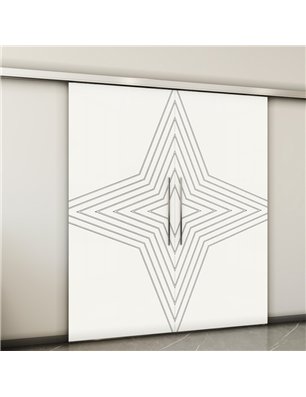 Holzschiebetür Slim-Line - Weiss  Model 3083-2