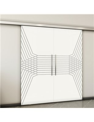 Holzschiebetür Slim-Line - Weiss  Model 3085-2