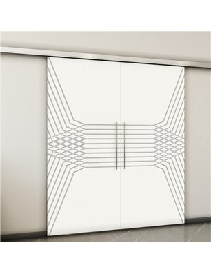 Holzschiebetür Slim-Line - Weiss  Model 3085-2