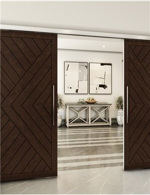Holzschiebetür Slim-Line - Wenge  Model 3009