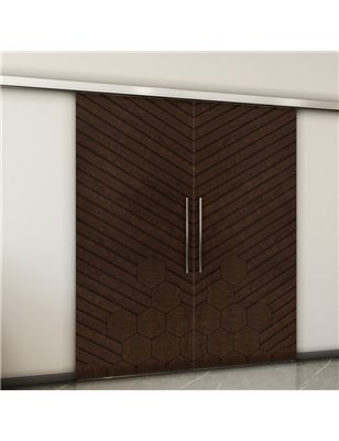 Holzschiebetür Slim-Line - Wenge  Model 3016-2