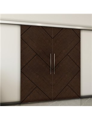 Holzschiebetür Slim-Line - Wenge  Model 3026-2