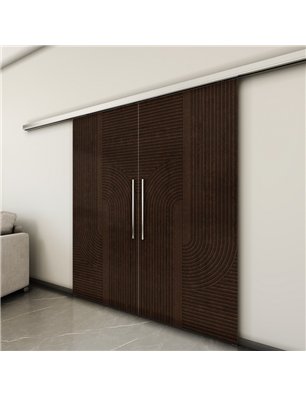 Holzschiebetür Slim-Line - Wenge  Model 3040-3