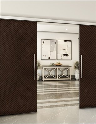 Holzschiebetür Slim-Line - Wenge  Model 3054