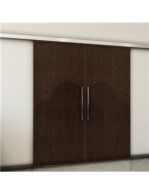 Holzschiebetür Slim-Line - Wenge  Model 3057-2