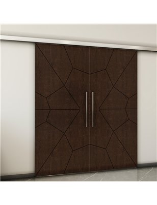 Holzschiebetür Slim-Line - Wenge  Model 3075-2