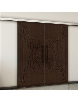 Holzschiebetür Slim-Line - Wenge  Model 3086-2