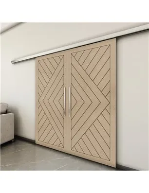 Holzschiebetür Slim-Line - Eiche Model 3009-3