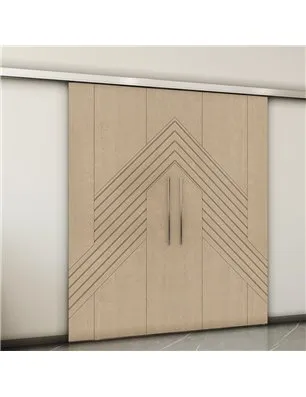 Holzschiebetür Slim-Line - Eiche Model 3019-2