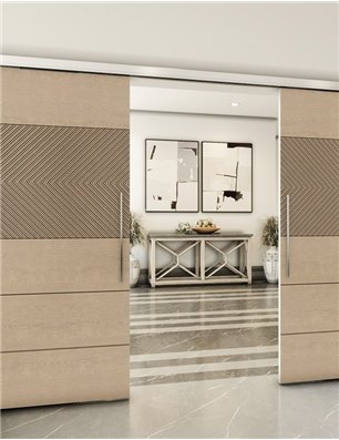 Holzschiebetür Slim-Line - Eiche  Model 3020