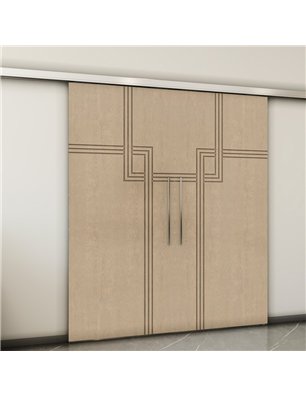 Holzschiebetür Slim-Line - Eiche  Model 3059-2