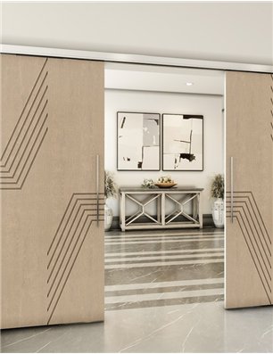 Holzschiebetür Slim-Line - Eiche  Model 3060