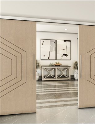 Holzschiebetür Slim-Line - Eiche  Model 3072