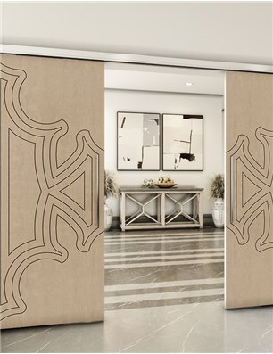 Holzschiebetür Slim-Line - Eiche  Model 3086