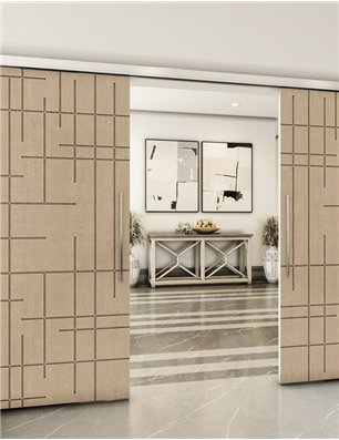 Holzschiebetür Slim-Line - Eiche  Model 3087