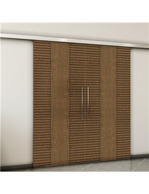 Holzschiebetür Slim-Line - Nussbaum  Model 3013-2