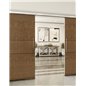 Holzschiebetür Slim-Line - Nussbaum Model 3032 Holzschiebetür Slim-Line - Nussbaum Model 3032
